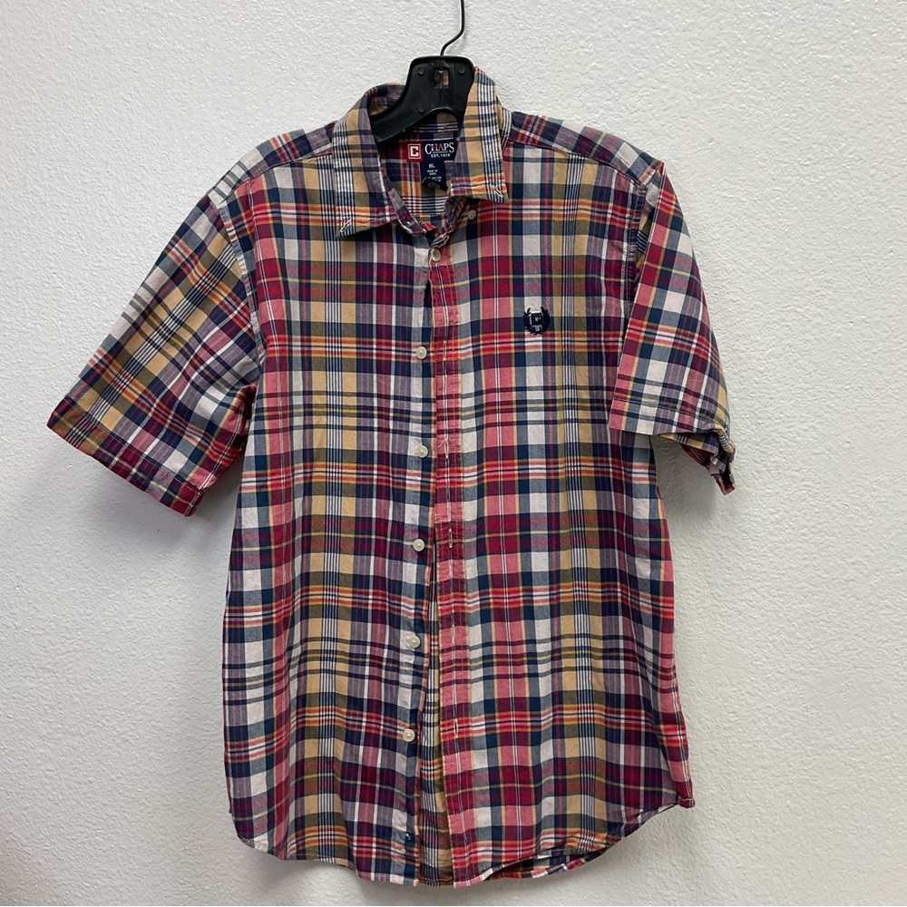 Chaps Men's Multicolor Plaid Button Down Shirt